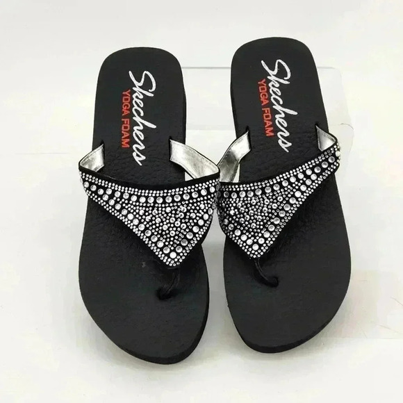 SKECHERS  RHINESTONE THONG - Picture 1 of 5